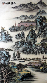 潘长春作品8《太清胜景》97x180cm 2003年